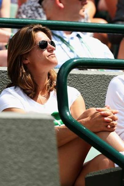 Amelie Mauresmo, nuovo coach di Murrey, sembra soddisfatta... Getty Images